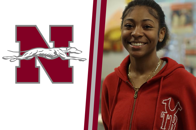 Norcom High School Logo with a picture of Zakiyah Johnson