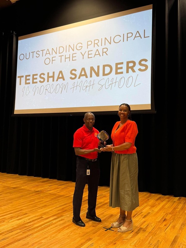 NHS Principal Tessha Sanders  and  PPS Superintendent Dr. Bracy