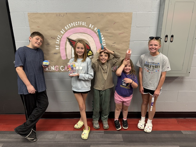 Way to go Caring Cardinal Card winners!