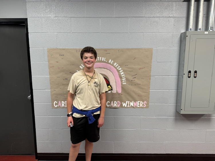 We had so many Caring Cardinal Cards last week, we decided to choose 6 winners!