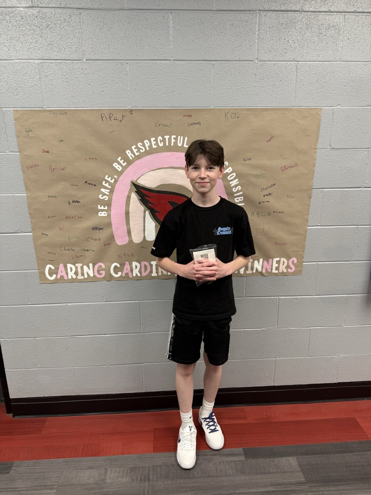 We had so many Caring Cardinal Cards last week, we decided to choose 6 winners!