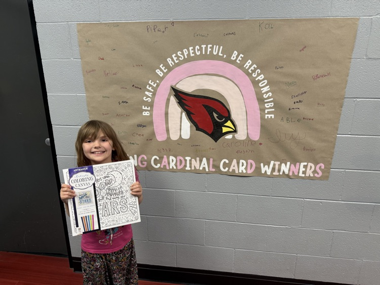 We had so many Caring Cardinal Cards last week, we decided to choose 6 winners!