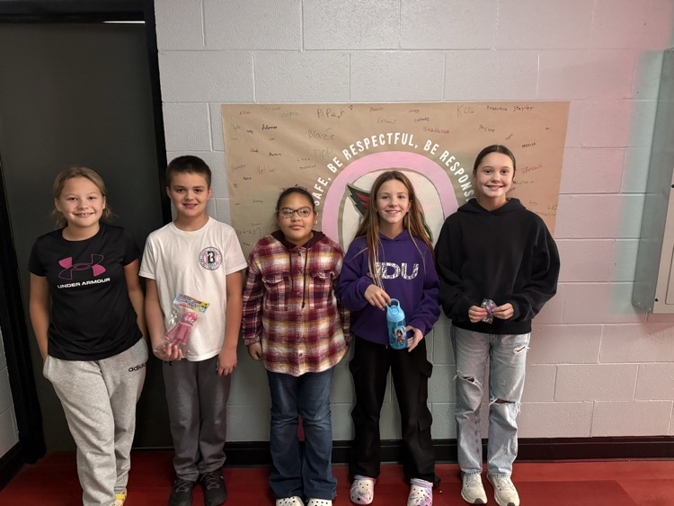 This weeks Caring Cardinal Card winners! 