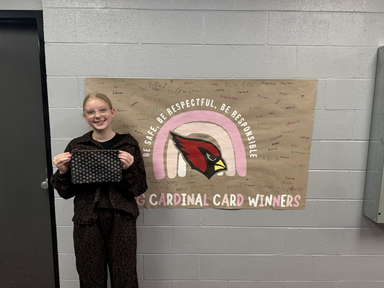 This week’s Caring Cardinal Card winners! 