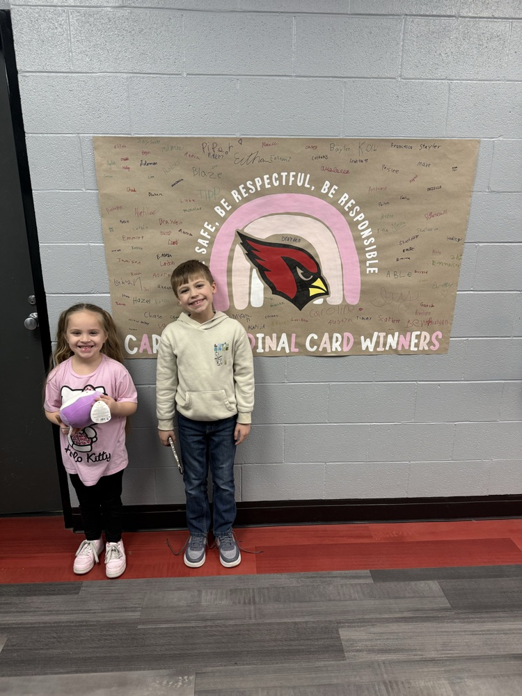 Congratulations to our Caring Cardinal Card winners! 