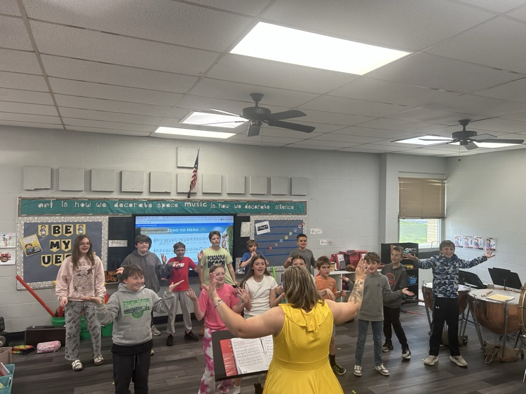 5th grade Spring Concert practice