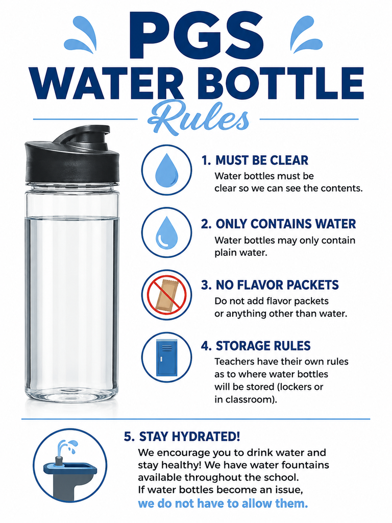 water bottles