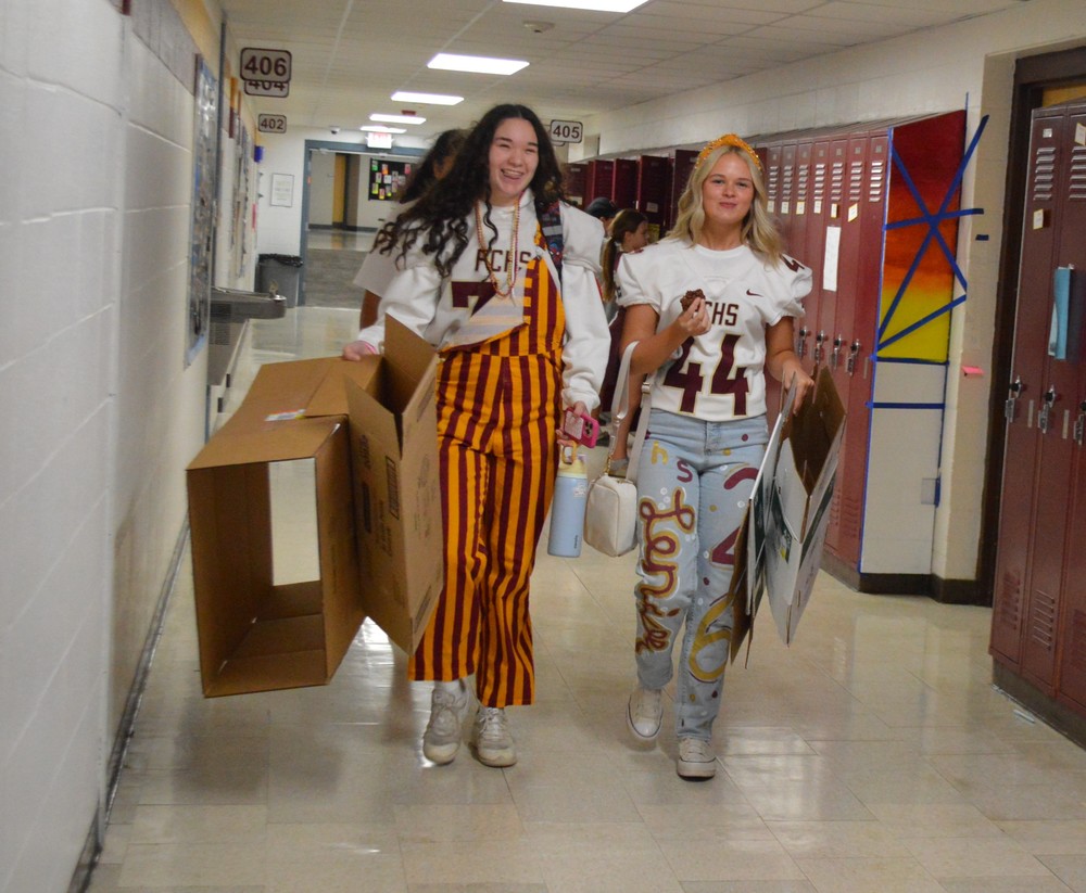 students dressed up for homecoming friday