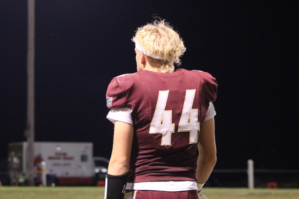 Alex Friederick during football season before his injury