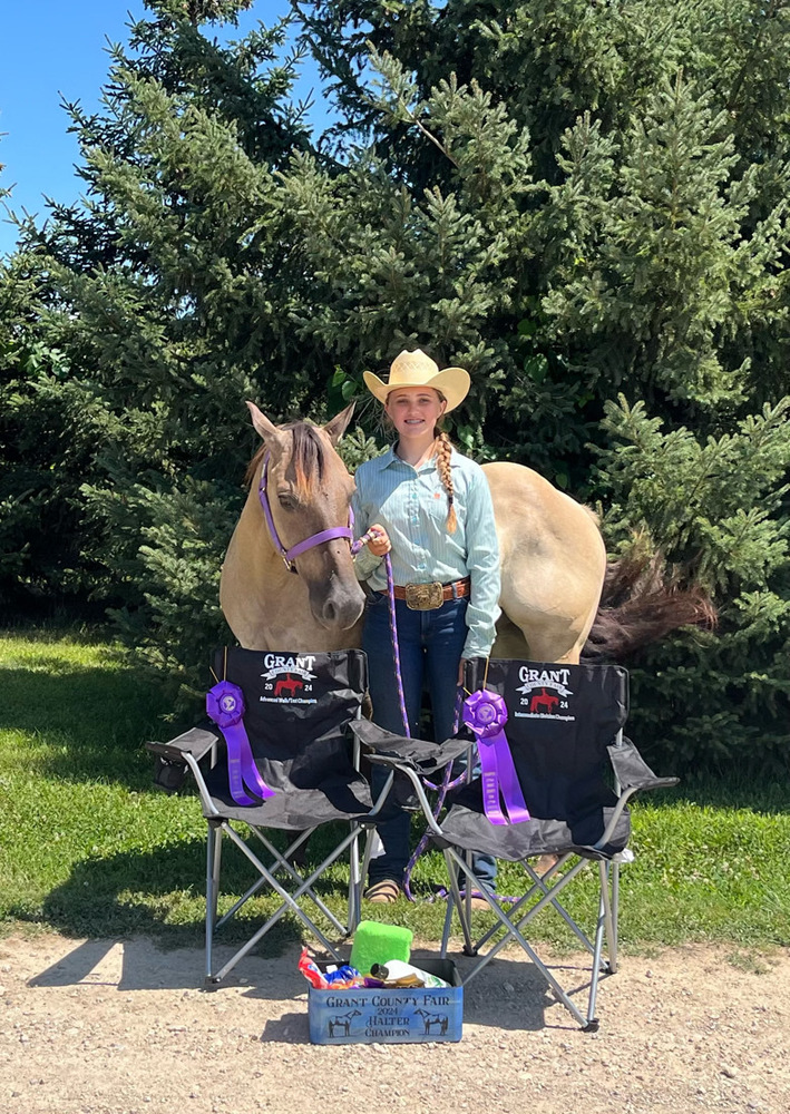 Mayer with her horse