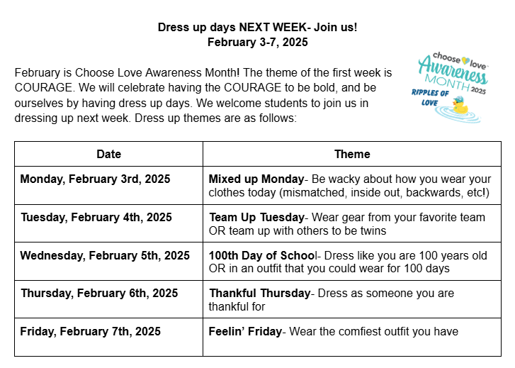 Dress Up Days