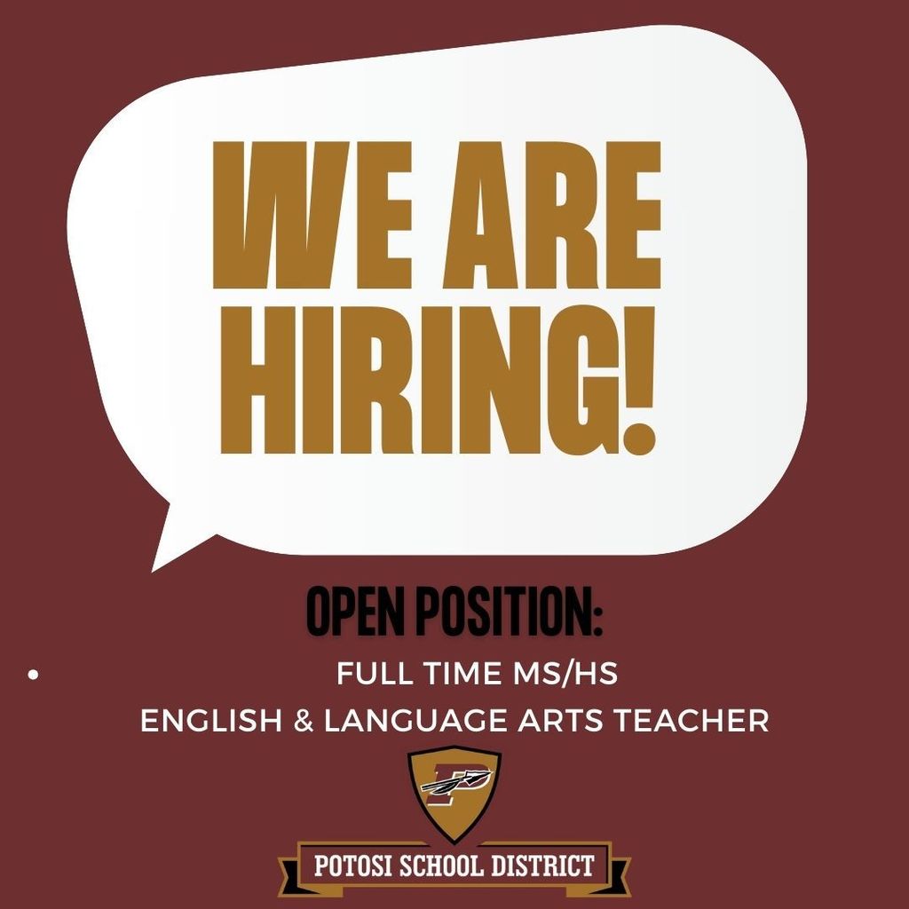 Hiring - MS/HS English & Language Arts Teacher