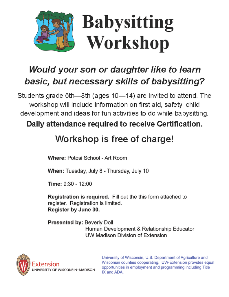 Babysitting Workshop