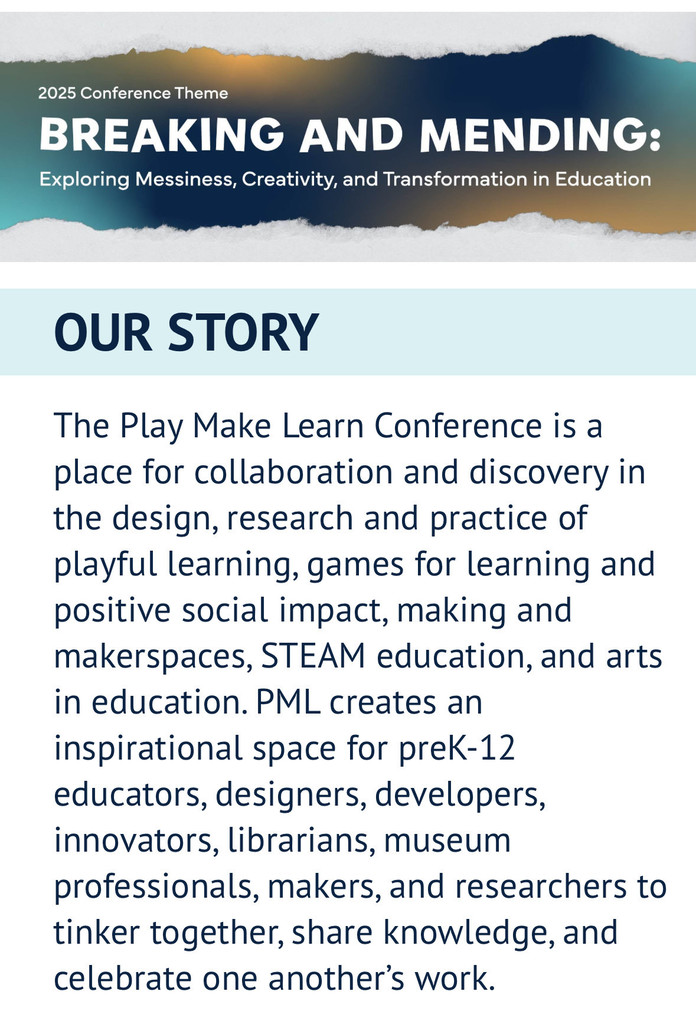 Play Make Learn Conference