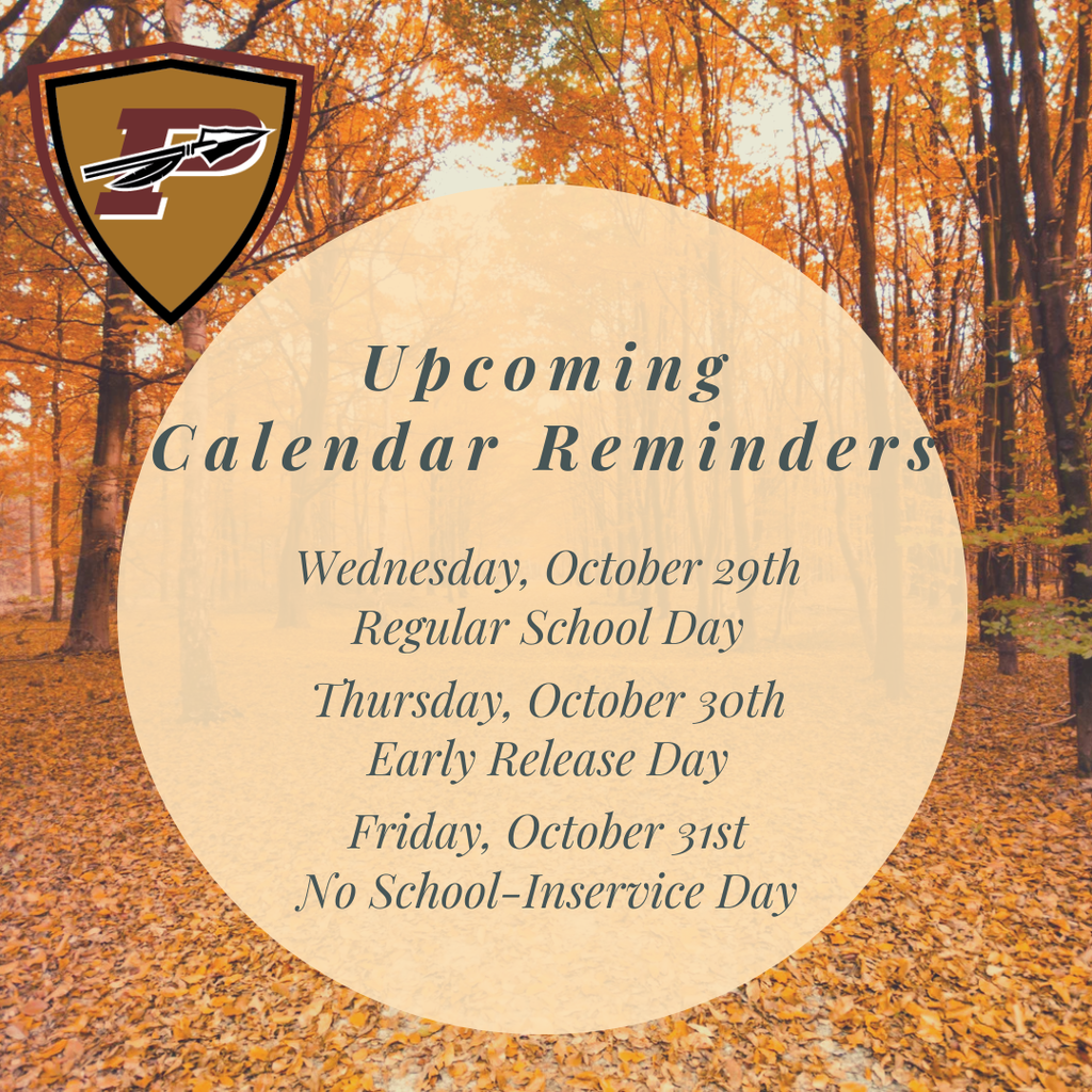 Fall Calendar Reminders