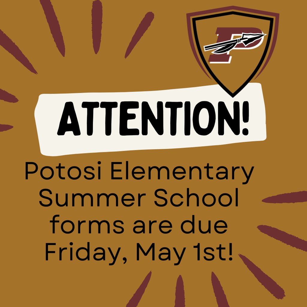 Summer School Forms due 5/1/26