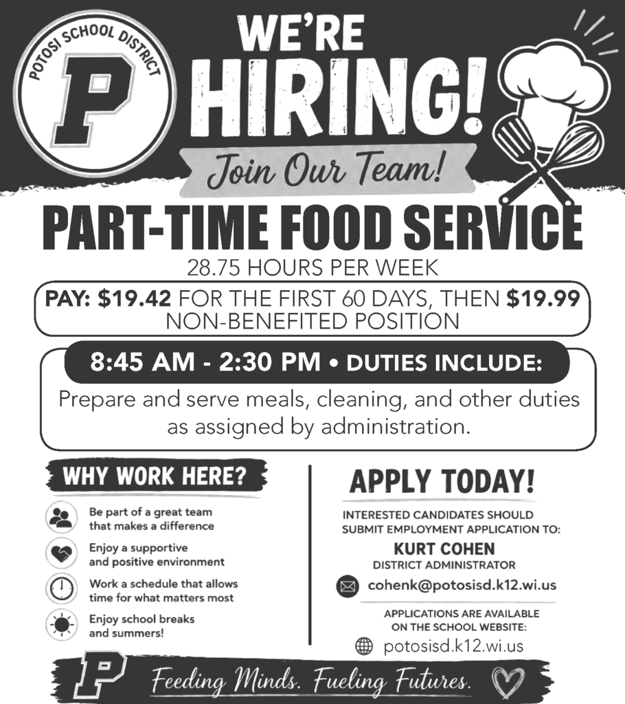 Food Service Opening