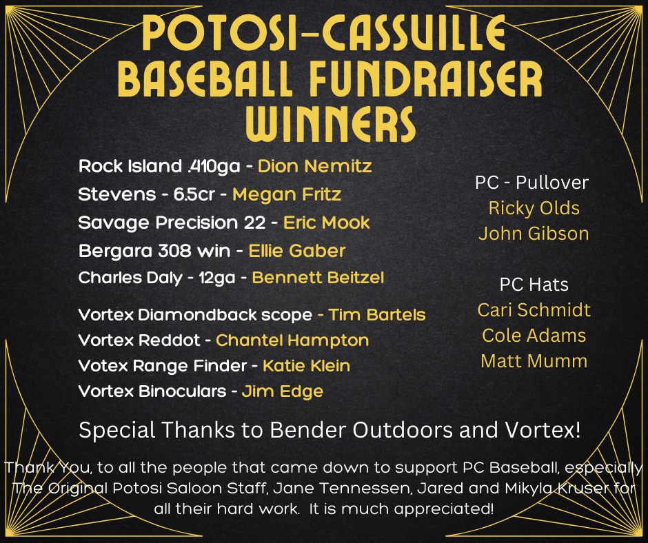 Potosi/Cassville Baseball Winners