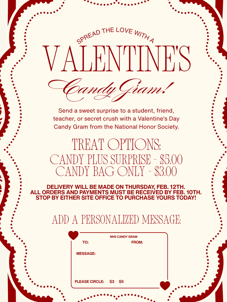 NHS Valentine's grams postert