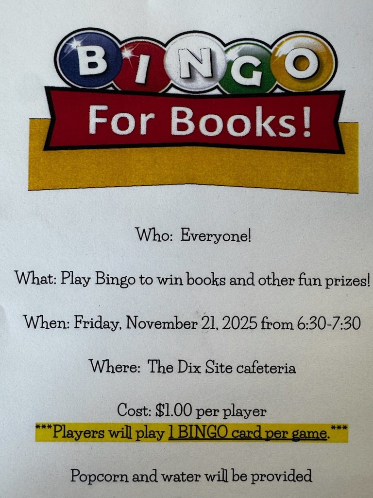 bingo for books poster