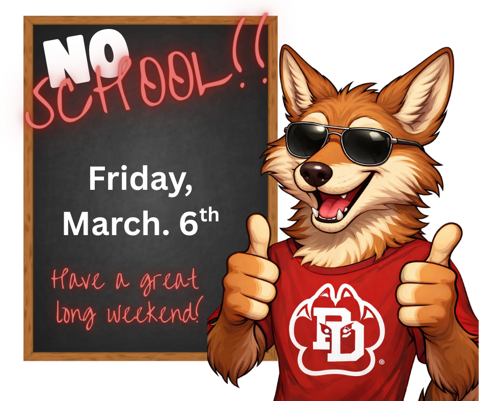 No school  on Friday!