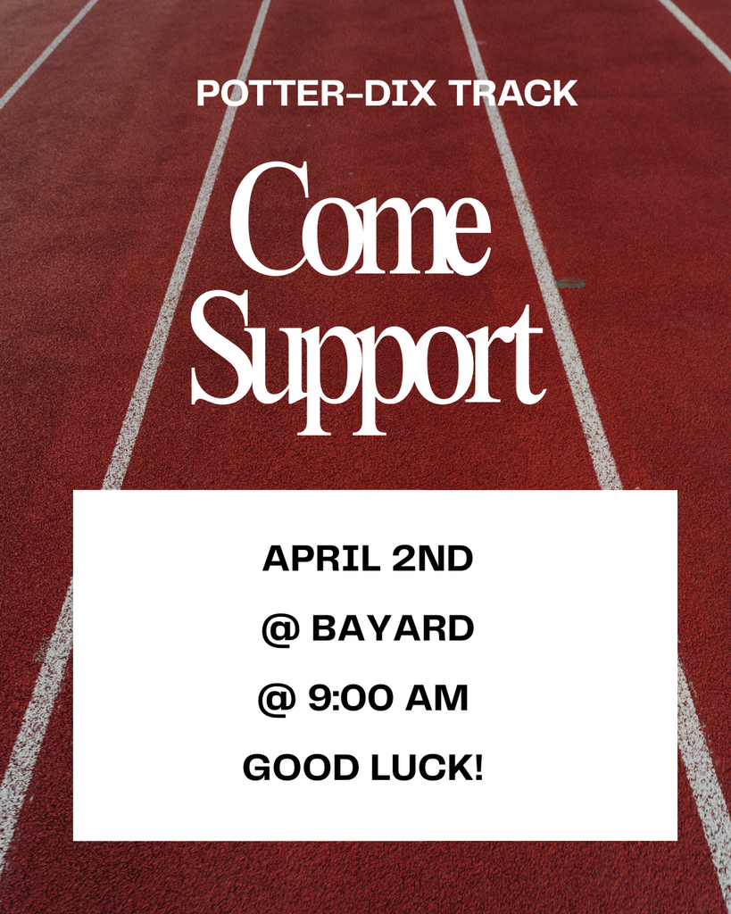 Good luck to the track teams at Bayard on Thursday!
