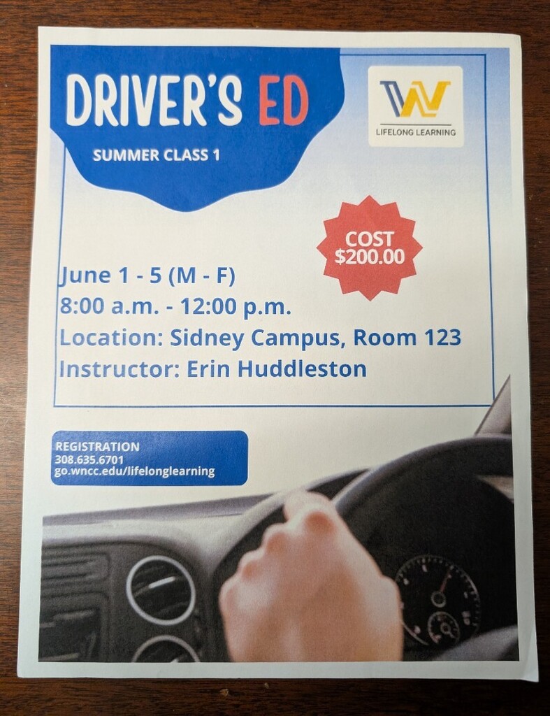 drivers ed flyer