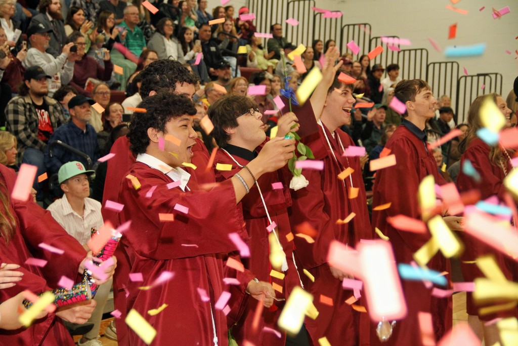 Students and Confetti