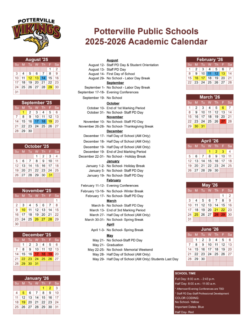 25-26 DISTRICT CALENDAR