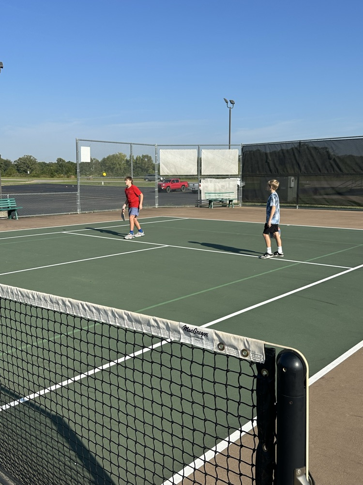 Coach Pitts’ and Coach Dugger’s PE classes spent the day on the tennis courts learning to play pickleball!