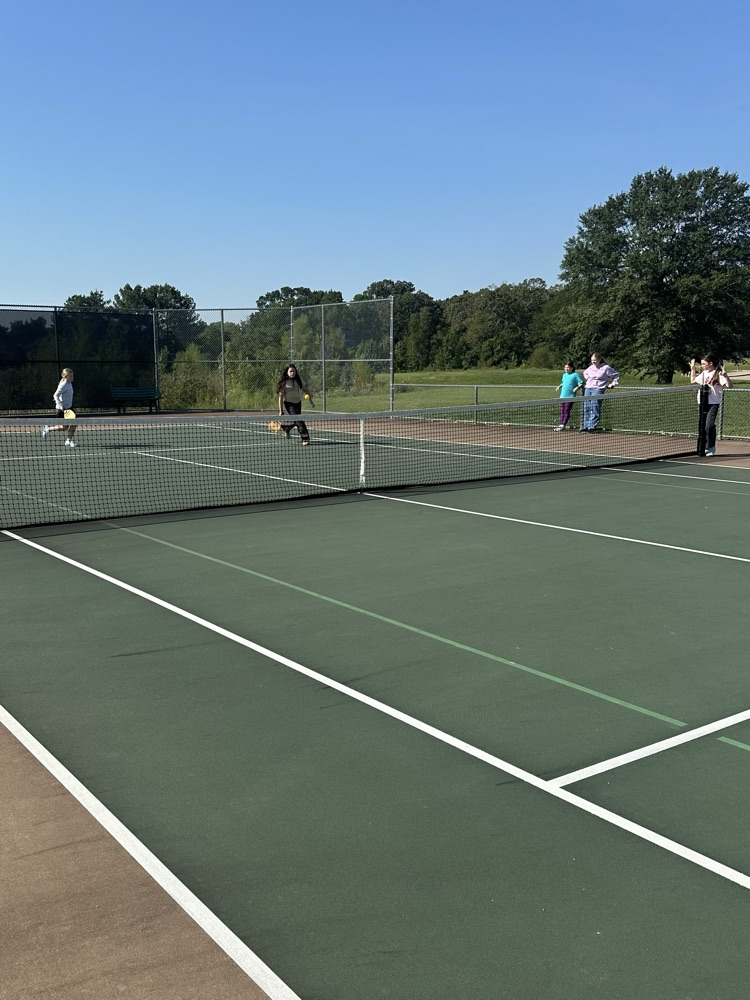 Coach Pitts’ and Coach Dugger’s PE classes spent the day on the tennis courts learning to play pickleball!