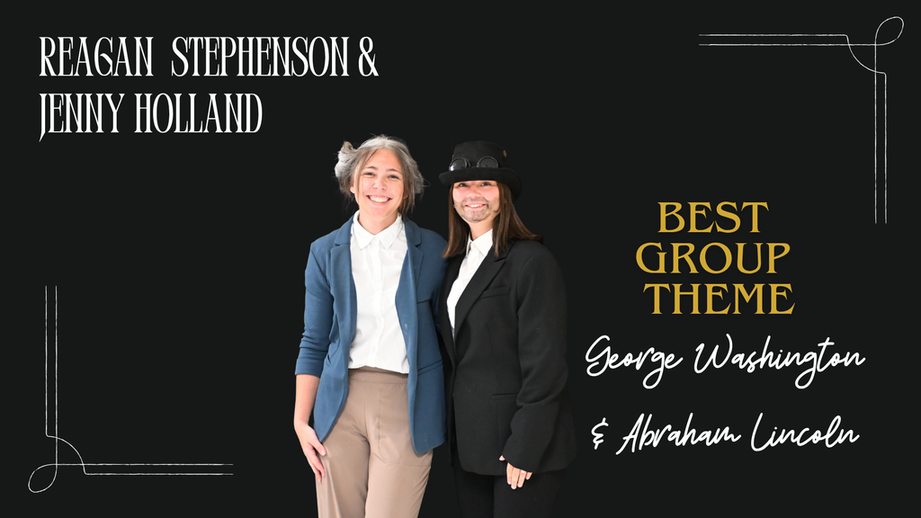 Reagan Stephenson & Jenny Holland as George Washington & Abraham Lincoln