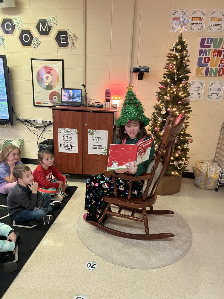 Tech student reading a story 