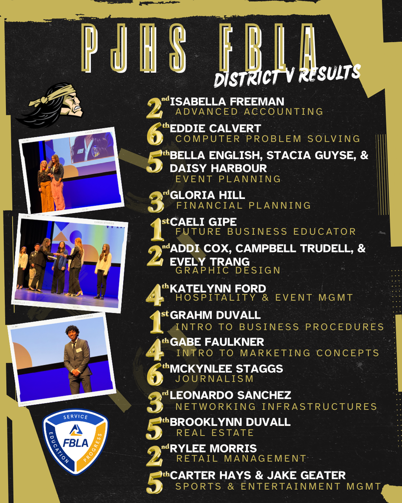 FBLA District V Results