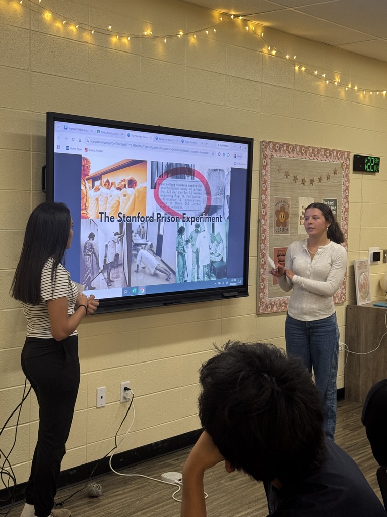 Students present the Stanford Prison Experiment.