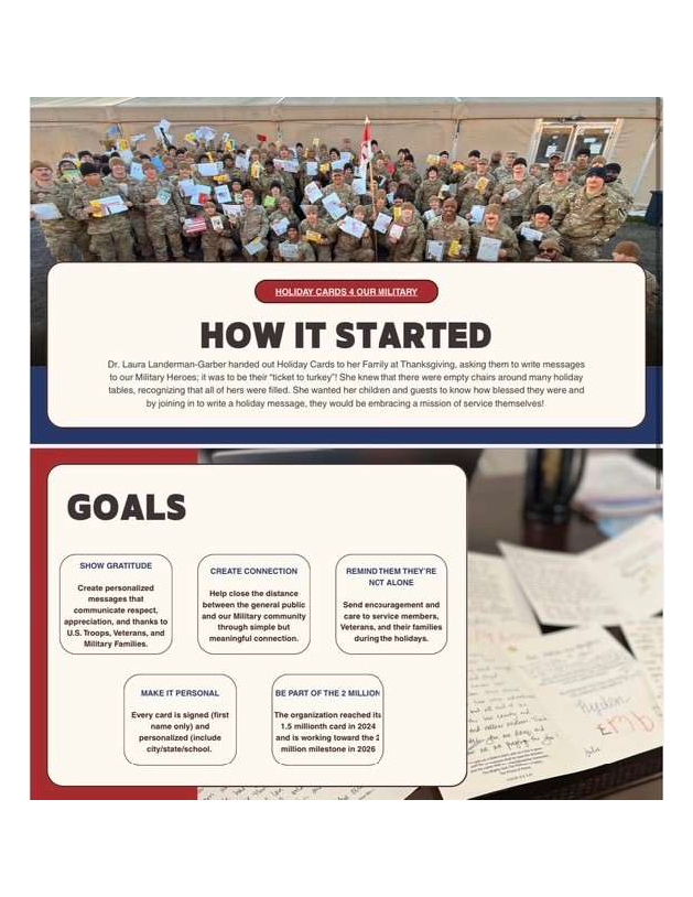 Cards for Troops history.