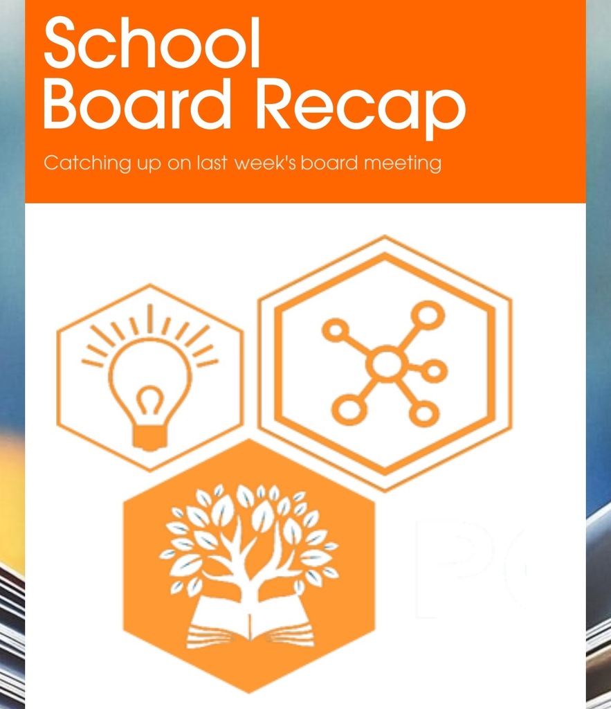 PCPS logo. Text that reads: School Board Recap. Catching up  on last week's Board meeting.  