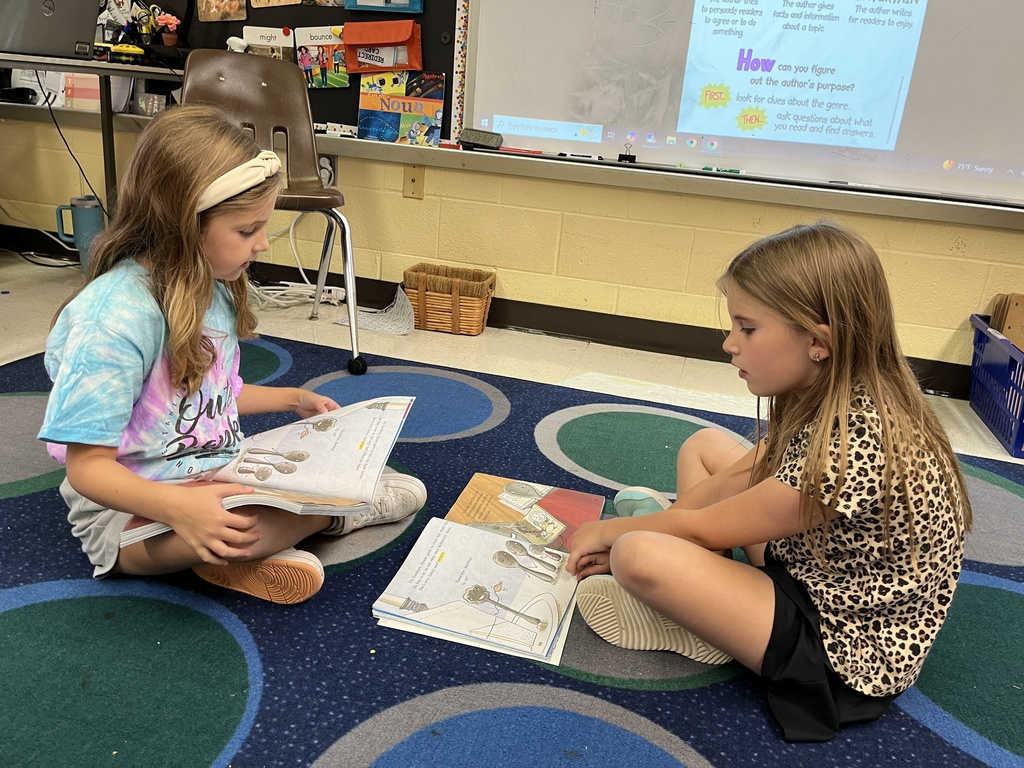 Students read a story and discuss the author's purpose.