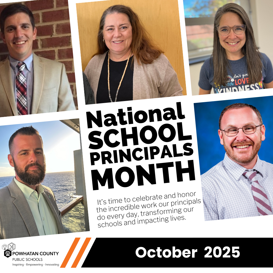 Headshots of five men and women. Text that reads: National SCHOOL PRINCIPALS month It’s time to celebrate and honor the incredible work our principals do every day, transforming our schools and impacting lives. October  2025