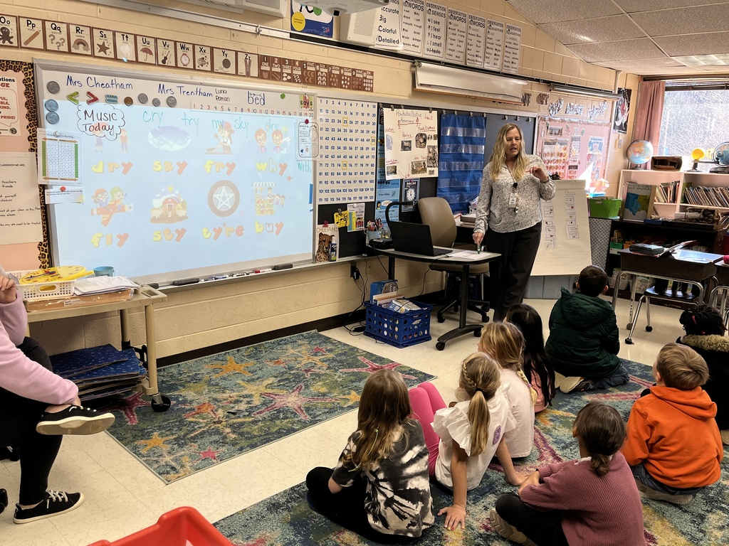 A teacher gives a lesson on the different ways the letter Y can sound in a word.