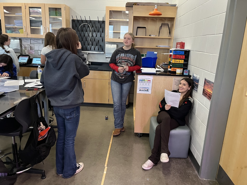 Students conduct experiments related to Newton's Laws of Motion.