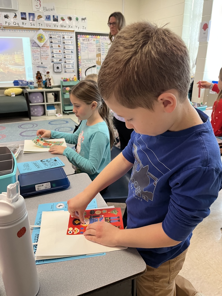 Students participate in a holidays around the world activity.