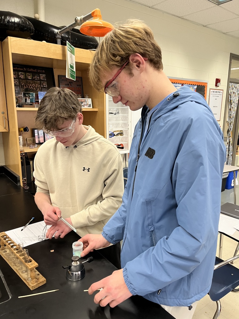 Students in chemistry class test chemical reactions.