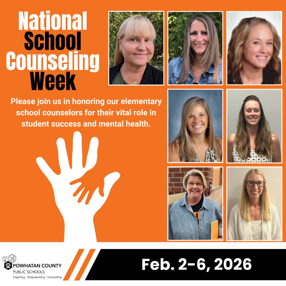  National School Counseling Week. Please join us in honoring our elementary school counselors for their vital role in student success and mental health. Feb. 2-6, 2026