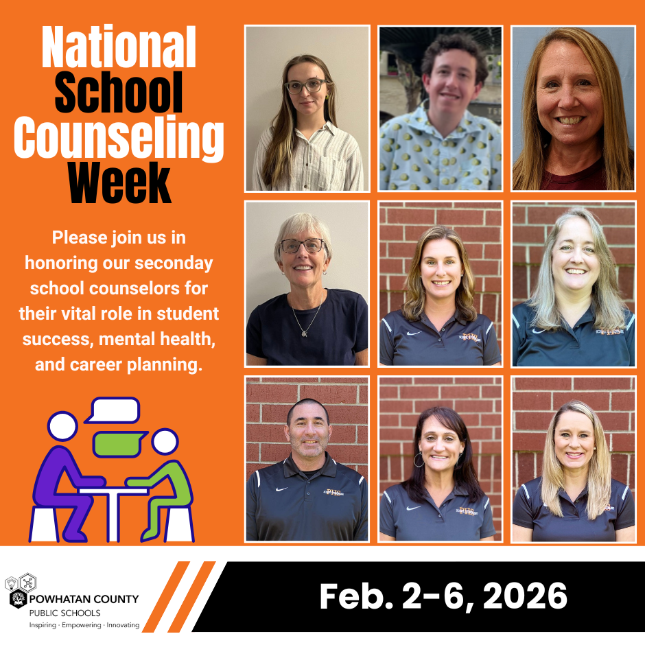  National School Counseling Week. Please join us in honoring our seconday school counselors for their vital role in student success, mental health, and career planning. Feb. 2-6, 2026