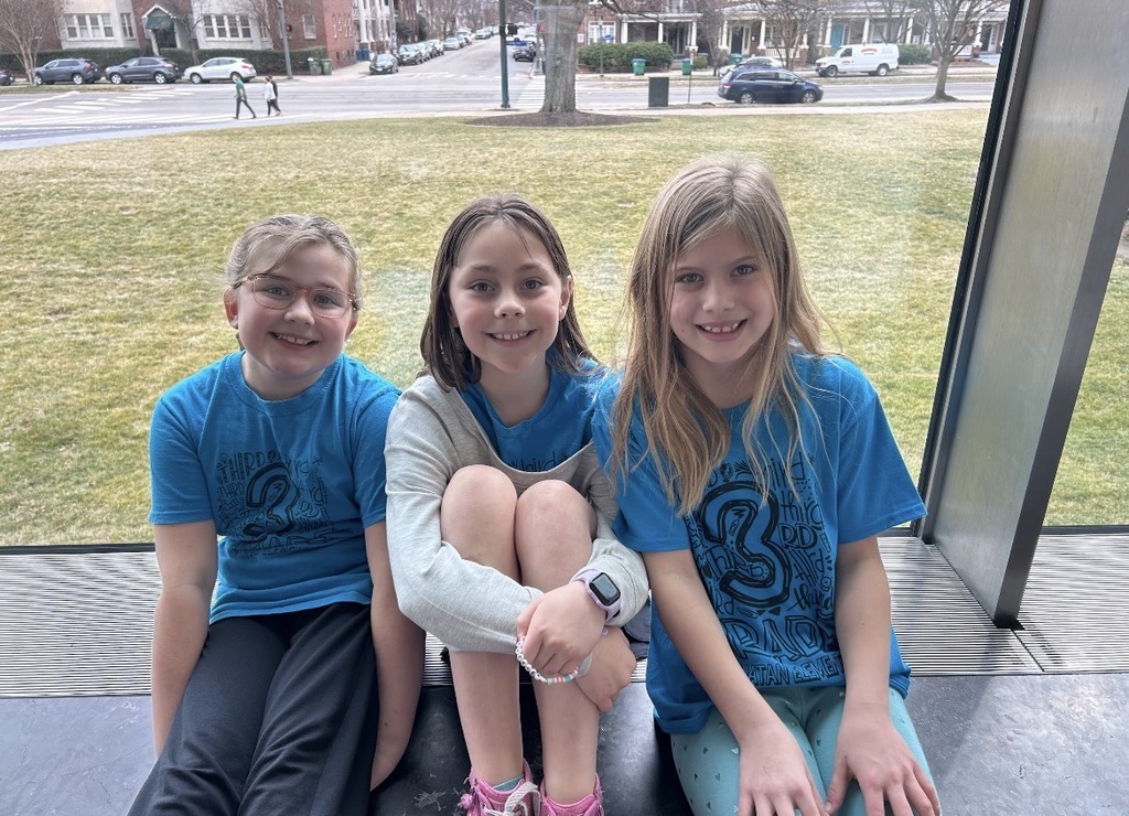 Three students pose for a photo at the Virginia Museum of Fine Arts.