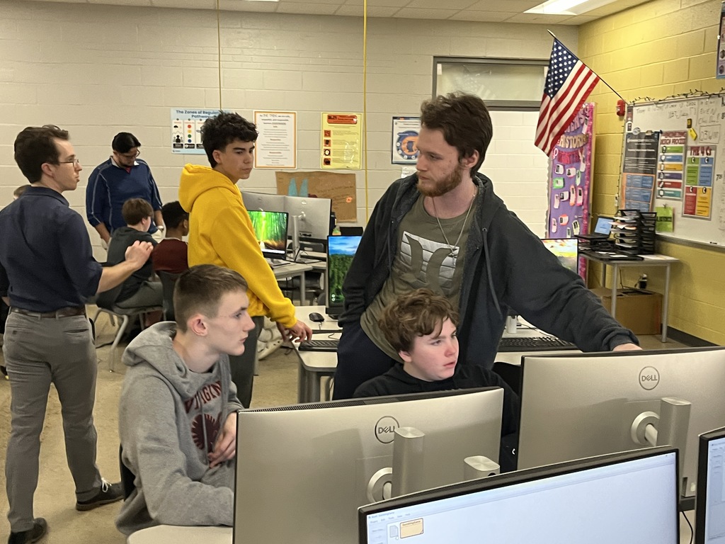 High school computer science students explore game design with middle schoolers. 