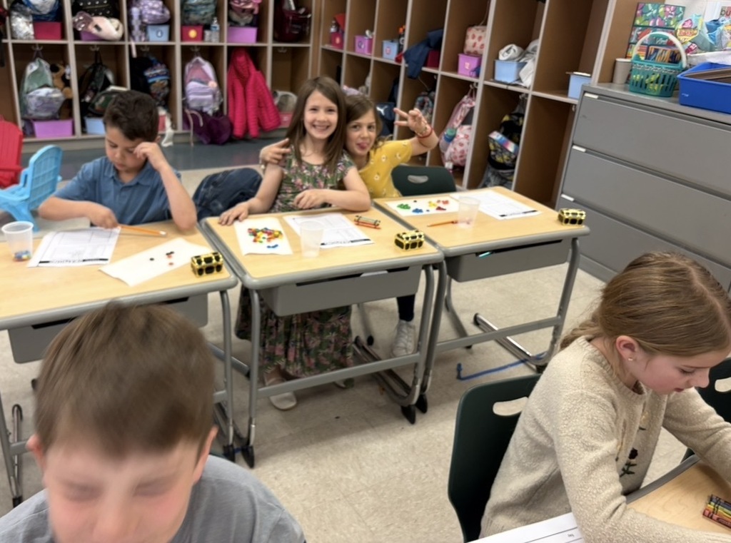 Students use M&Ms to practice their skills collecting and recording data.