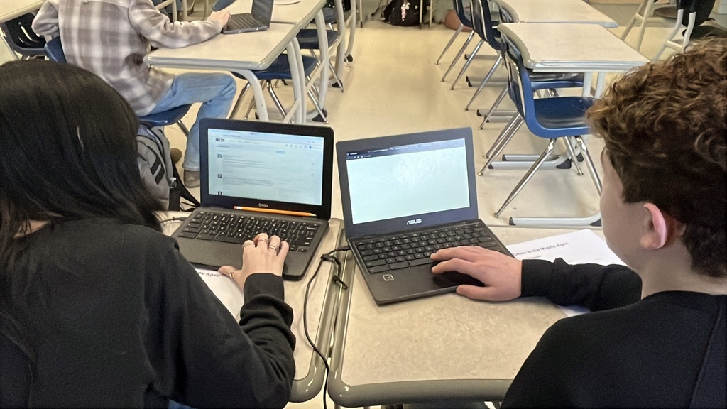 Students vote in a March Madness-themed history project.
