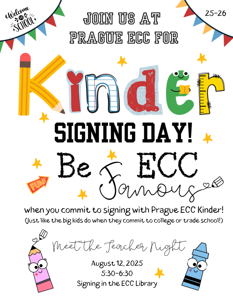 Kinder Signing Day Flyer
